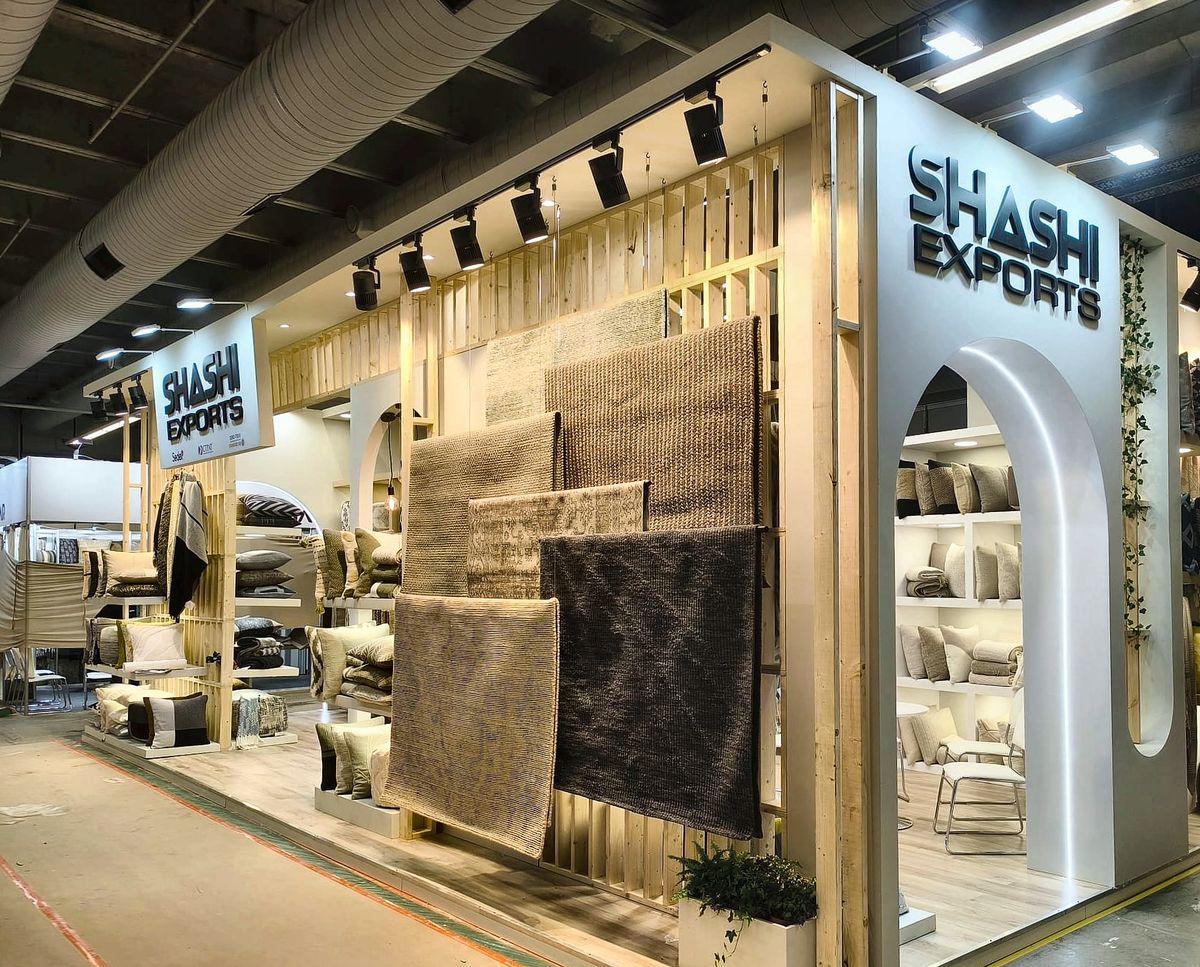 Stoisko Shashi Exports — Heimtextil, Frankfurt