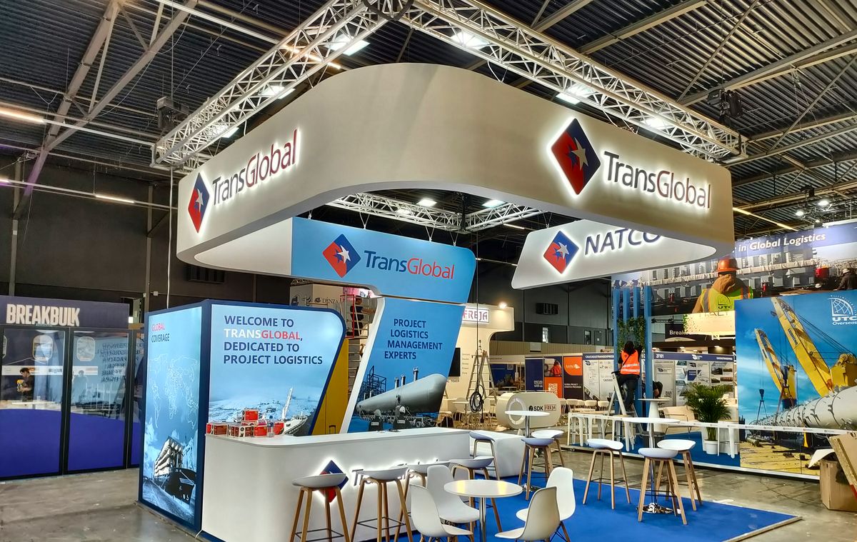 Stoisko TransGlobal i NATCO — Breakbulk Europe, Rotterdam